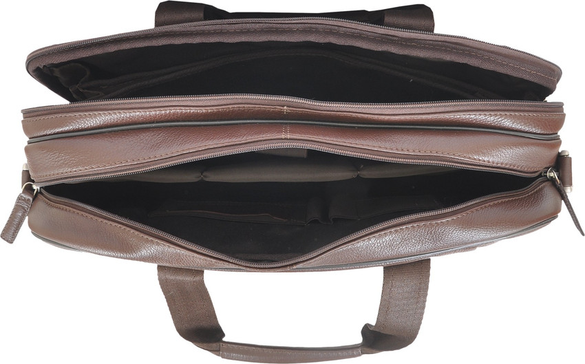 Allen Cooper 14 inch Expandable Laptop Messenger Bag Brown Price