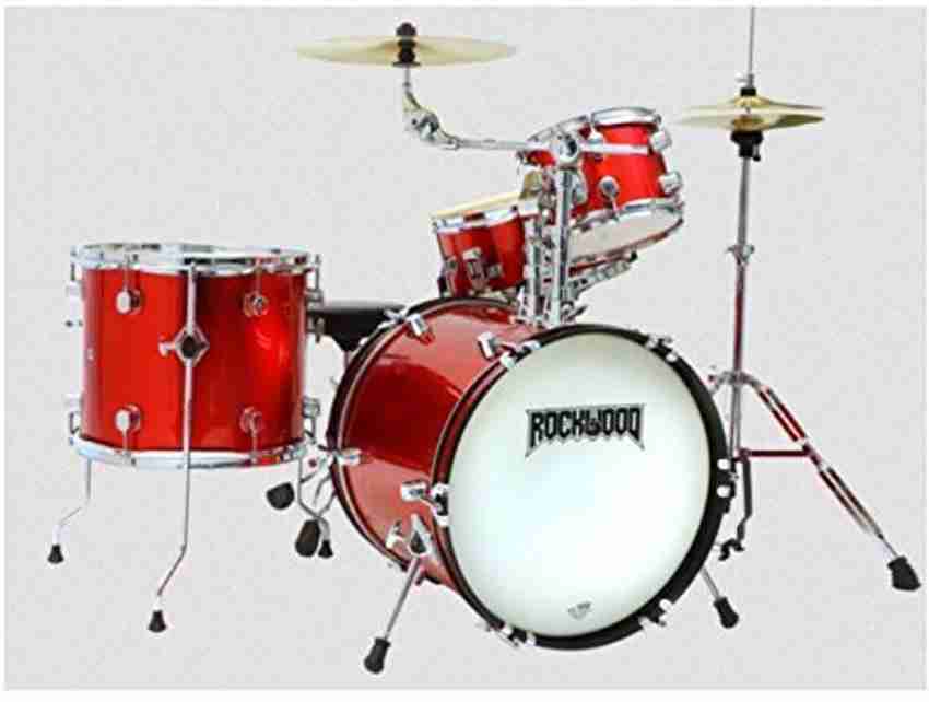 Generic Rockwood Drum Set Red Music Instrument By Hohner Music