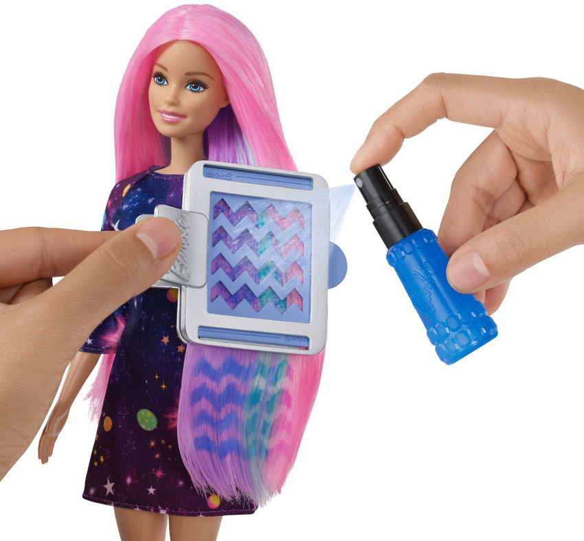 Barbie color surprise hair doll clearance