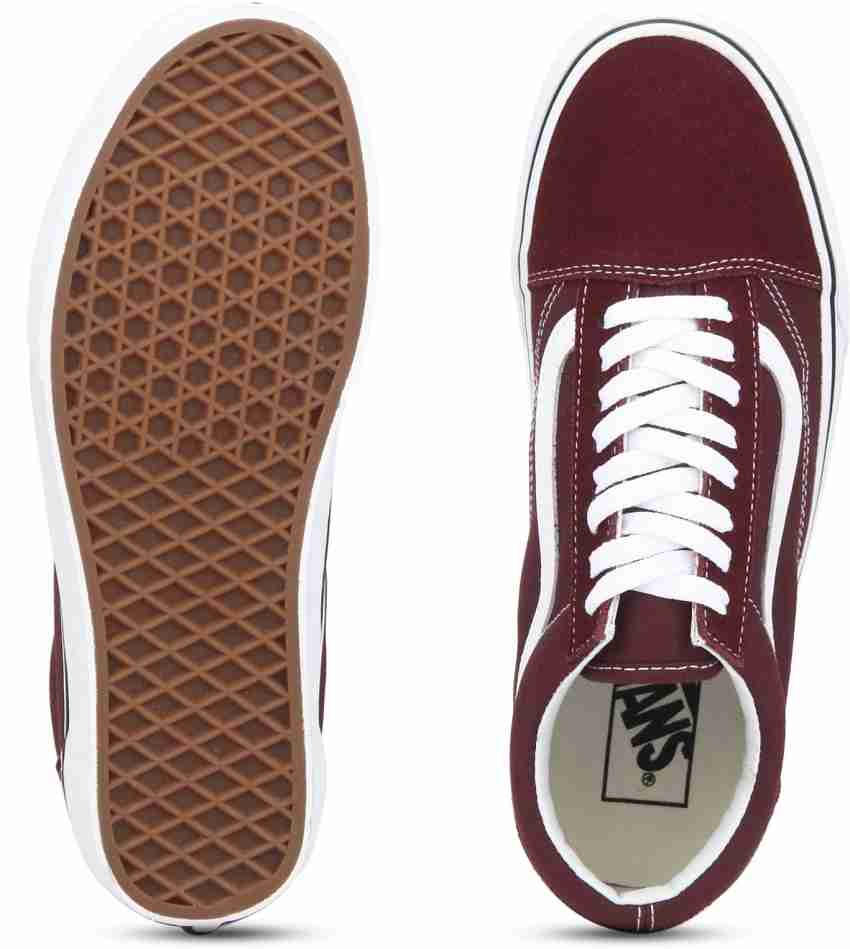 Vans old clearance skool maroon original