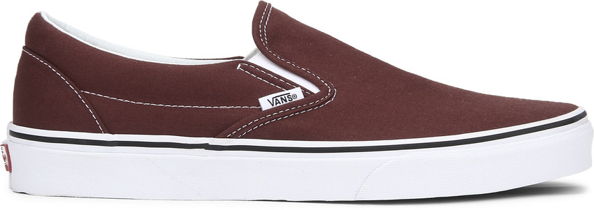 VANS Classic Slip On Canvas Shoes For Men Buy Maroon Color VANS