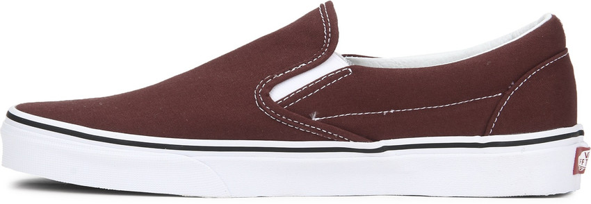 Madder brown 2025 slip on vans