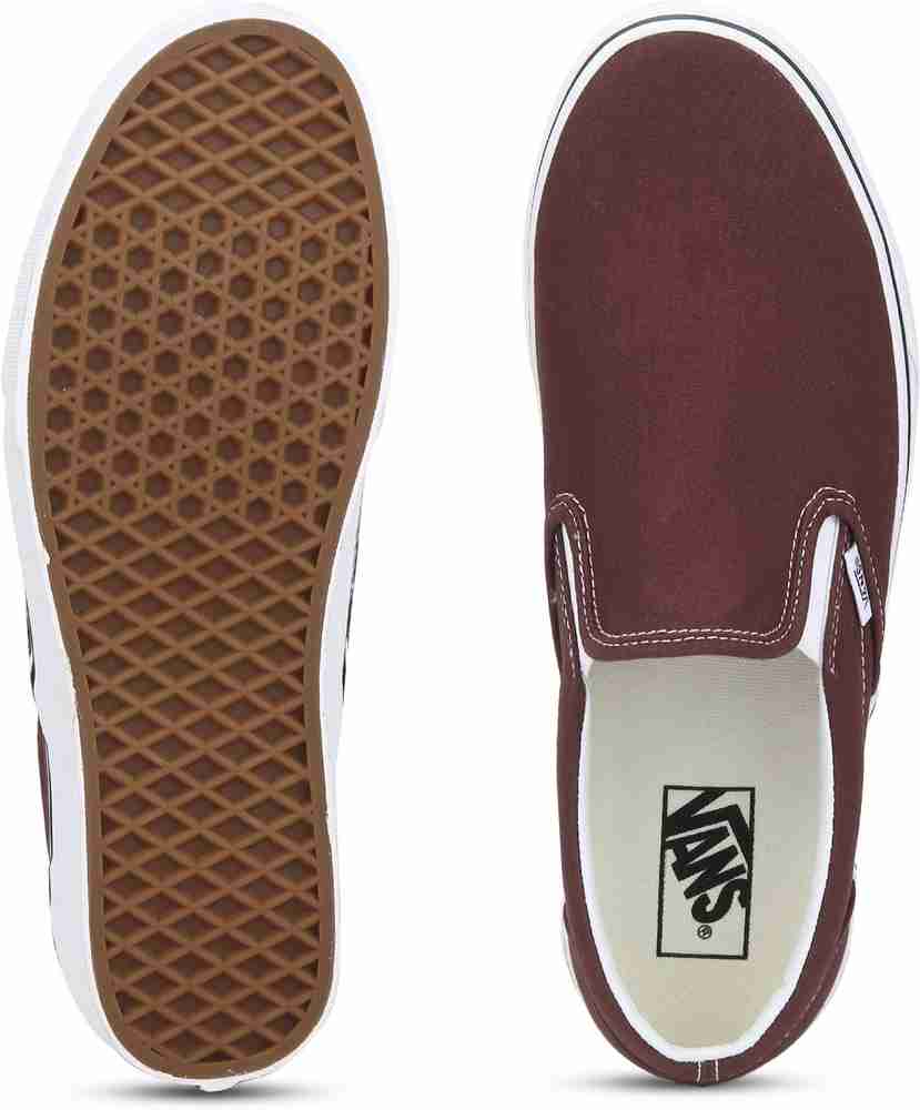 Maroon slip deals on vans