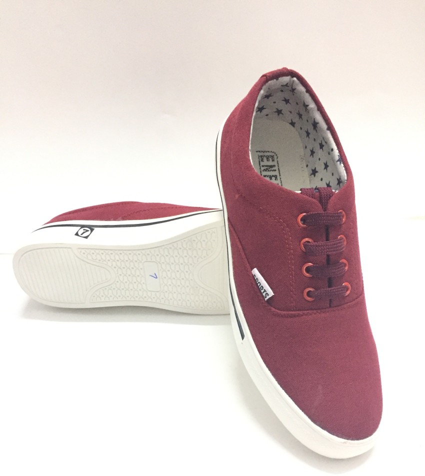 Maroon colour casual shoes online