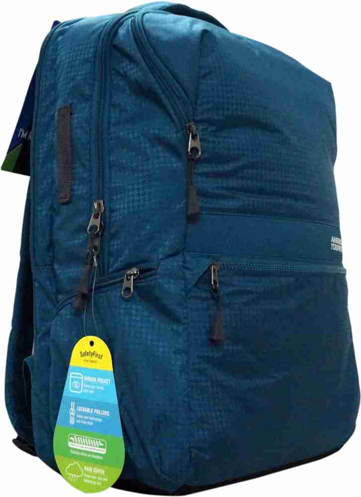 AMERICAN TOURISTER INSTA PLUS 02 TEAL 35 L Backpack Blue Price in India Flipkart