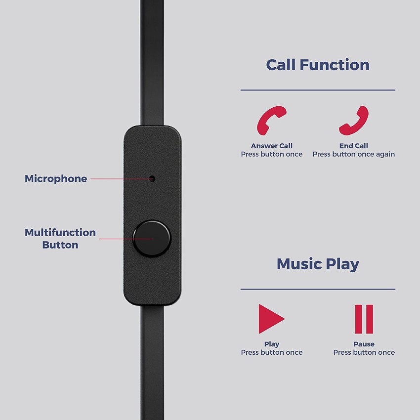 MuveAcoustics Spark In Ear Headphones Headset with Mic Superior