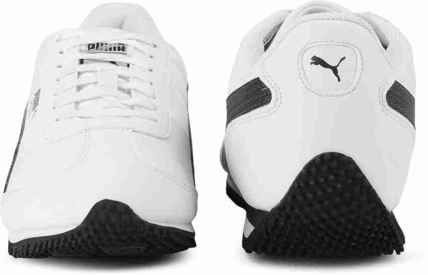 Puma velocity idp white store & black running shoes