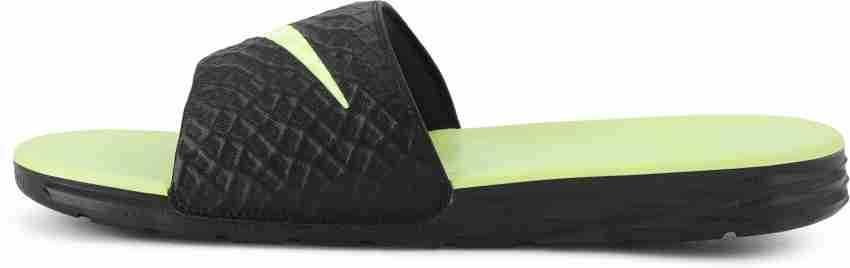 NIKE Men BENASSI SOLARSOFT Slides Buy BLACK VOLT Color NIKE Men