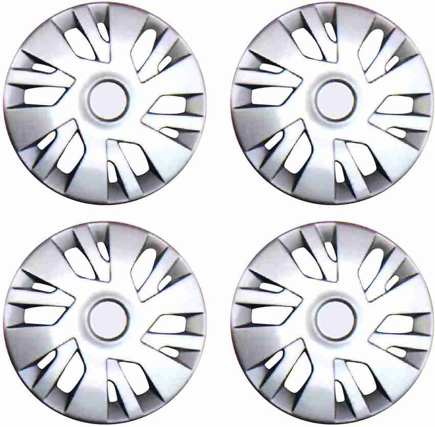 AUTO PEARL Premium Quality Car Full Caps Silver 14Inches Wheel