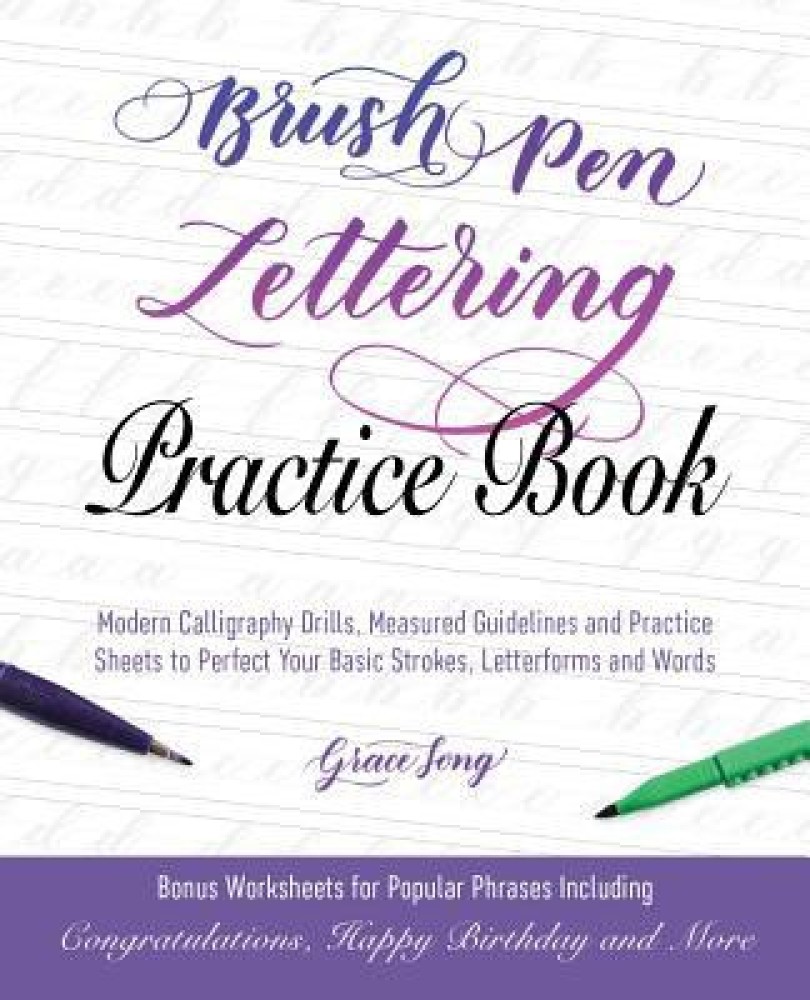 Calligraphy workbook, brush calligraphy practice book