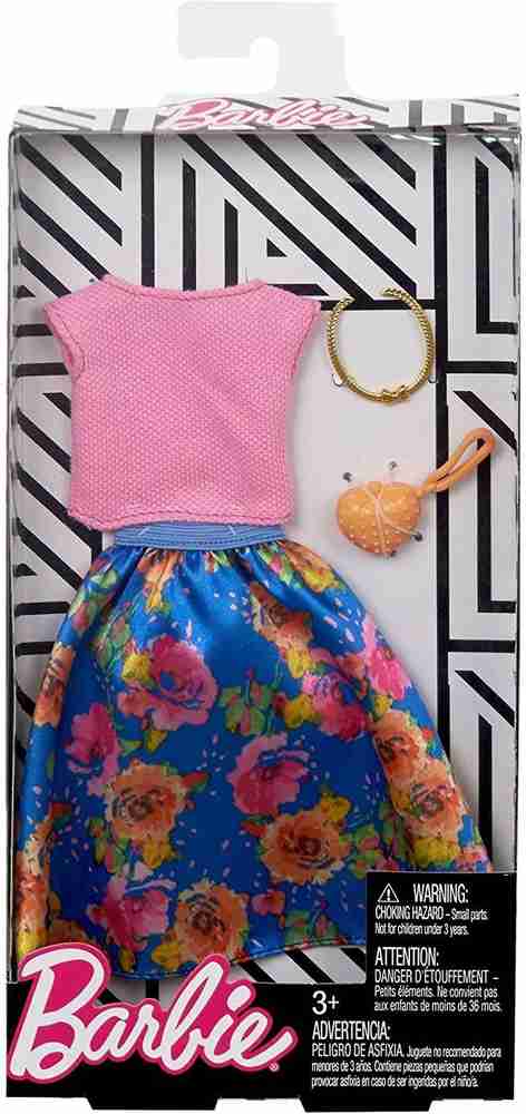 Barbie pink skirt top