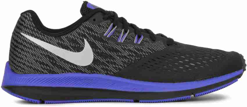 NIKE ZOOM WINFLO 4 Running Shoes For Men Buy BLACK METALLIC SILVER COOL GREY Color NIKE ZOOM WINFLO 4 Running Shoes For Men Online at Best Price Shop Online for Footwears in