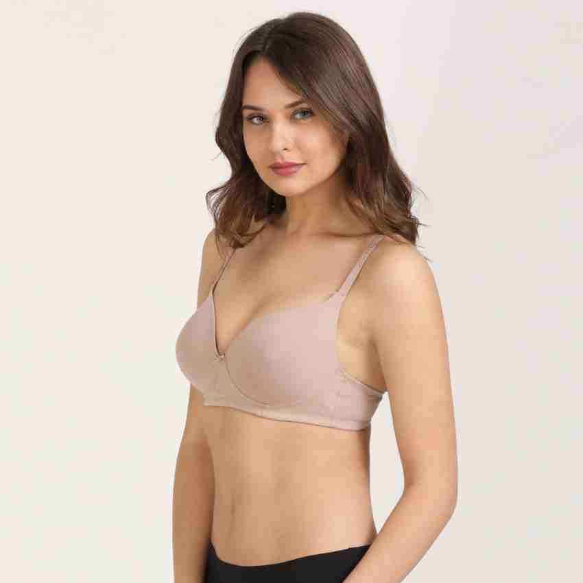 Buy Zivame Taupe Solid Underwired Lightly Padded T Shirt Bra