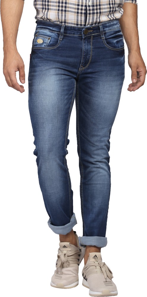 Nostrum Jeans Slim Men Blue Jeans - Buy Medium Blue Nostrum Jeans Slim Men  Blue Jeans Online at Best Prices in India