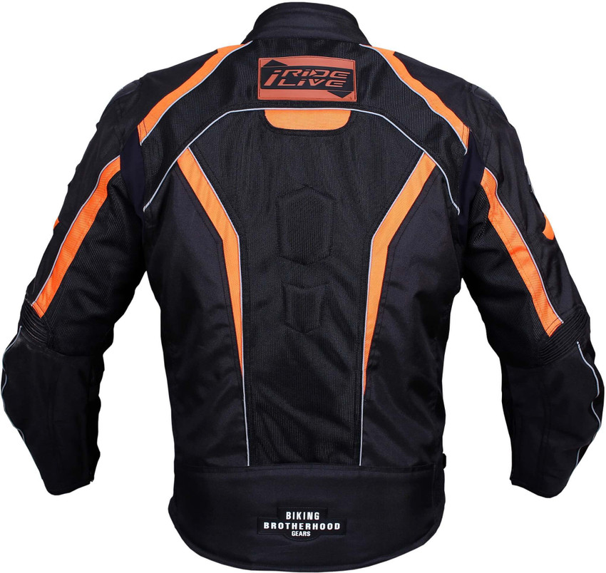 BIKING BROTHERHOOD I Ride Orange M Riding Protective Jacket Price