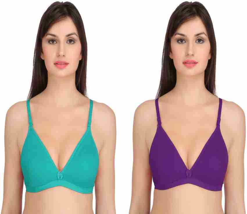 Buy Groversons Paris Beauty Lightly Padded Bra Combo Pack of 2 -  Multi-Color Online