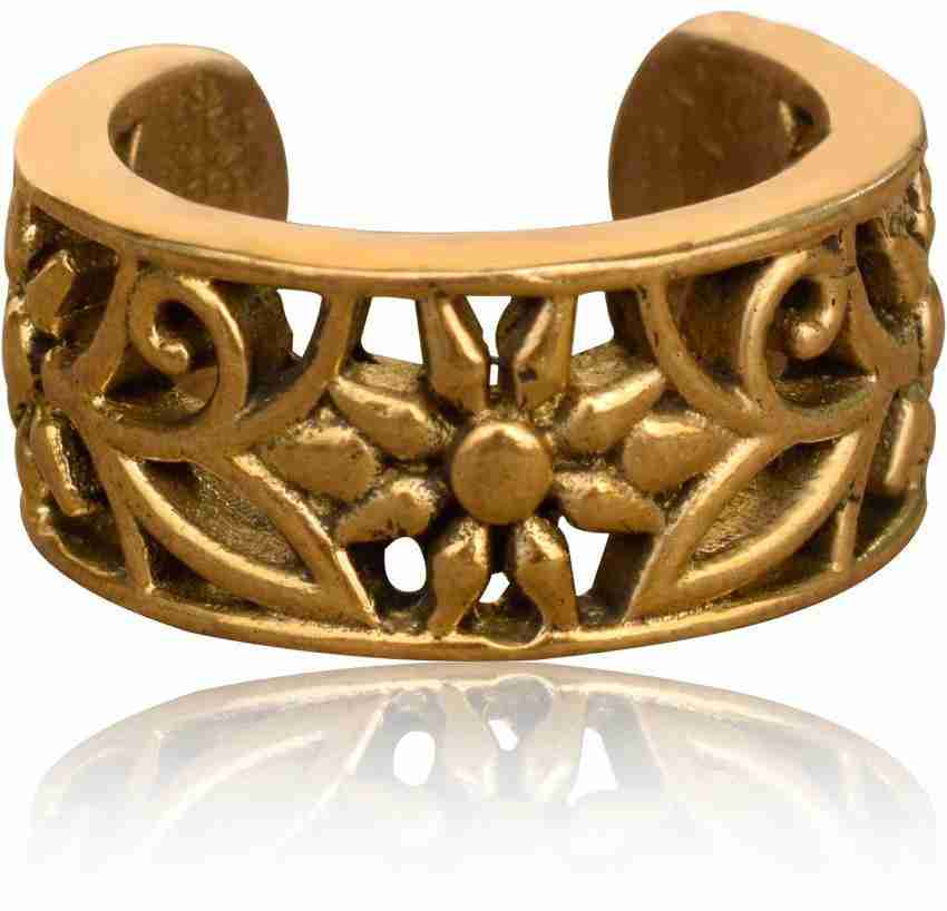 FASCRAFT Floral Ban Ring With An Antique Gold Finish Metal Ring Price in  India - Buy FASCRAFT Floral Ban Ring With An Antique Gold Finish Metal Ring  Online at Best Prices in