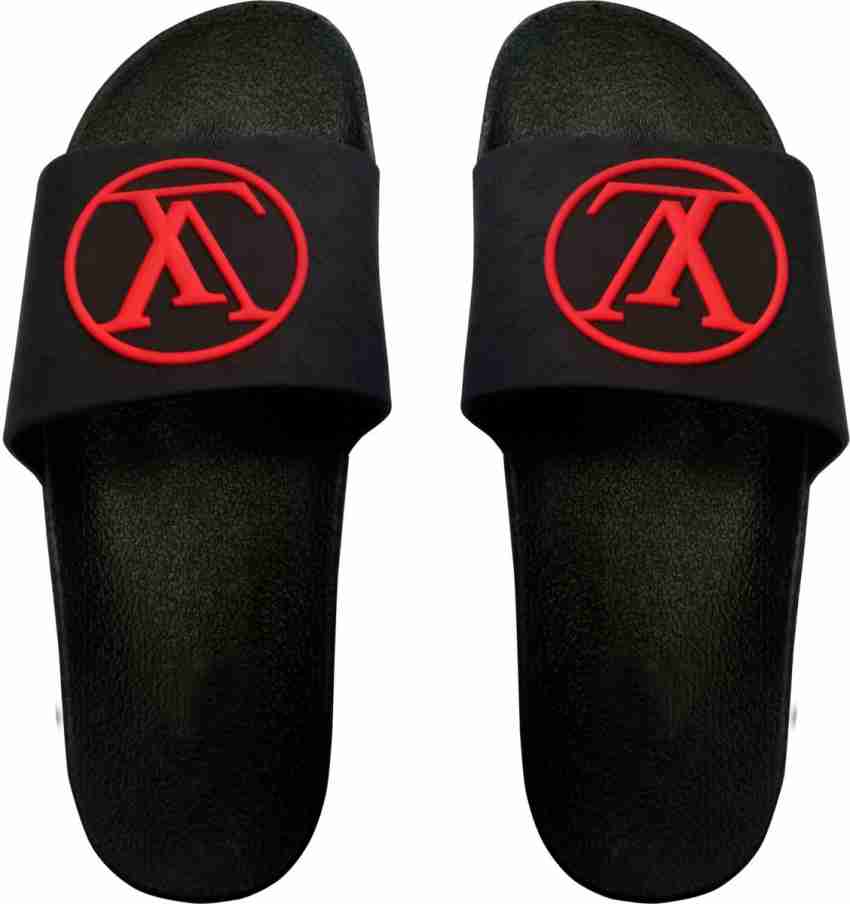 Attrix Men BLK LV Slides Buy Attrix Men BLK LV Slides Online at