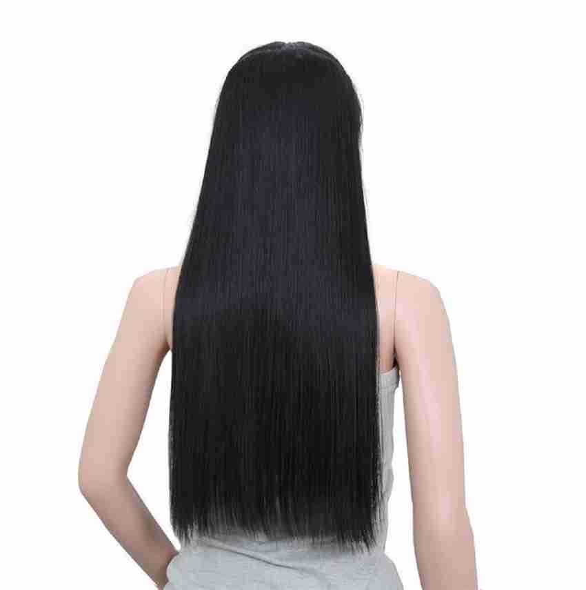 Natural black straight hair hot sale
