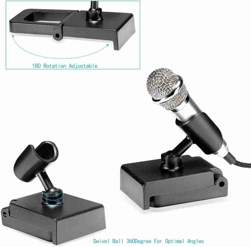 5-Piece Mini Microphone Tiny Microphone Mini Mic for Recording Voice and  Singing on iPhone, Android Phones or Tablet, Metal, with 113 cm Cord, 3.5  mm