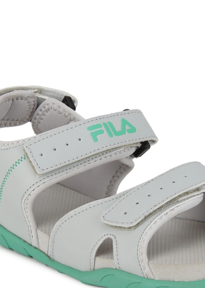 FILA BURK W'S Women Sports Sandals Buy GRY/AQU GRN Color FILA BURK W'S Women Grey Sports Sandals Online Best Price - Shop Online for Footwears in India | Flipkart.com