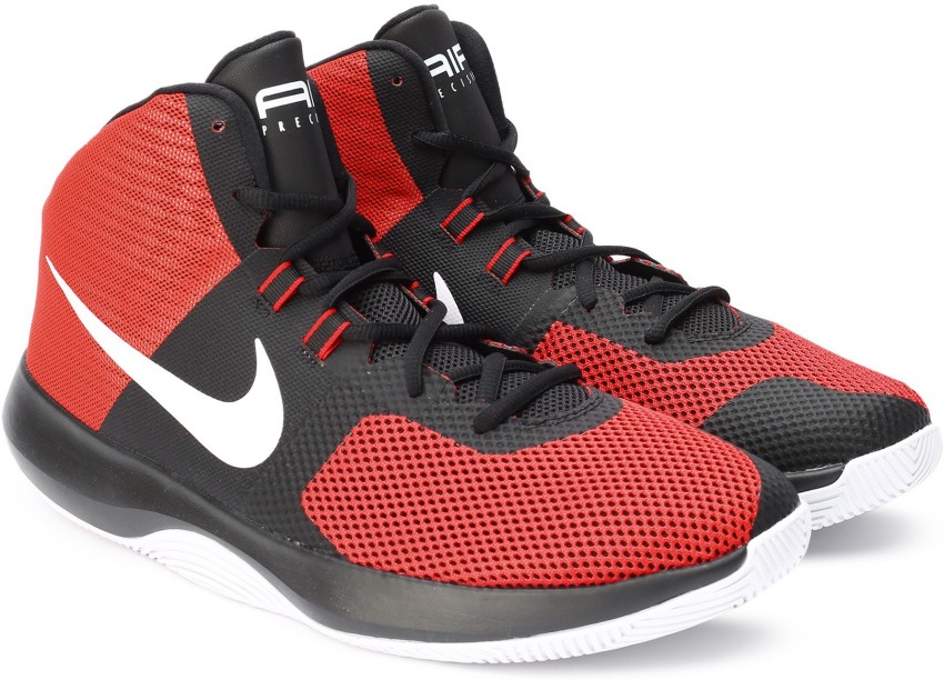 NIKE AIR PRECISION Basketball Shoes For Men Buy UNIVERSITY RED WHITE BLACK DARK GREY Color NIKE AIR PRECISION Basketball Shoes For Men Online at Best Price Shop Online for Footwears in India