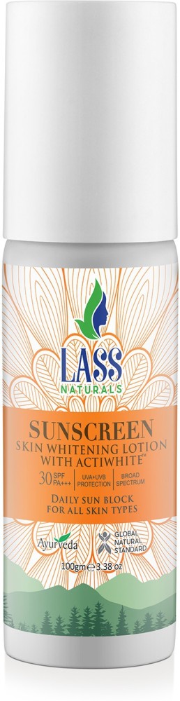 LASS NATURALS Sunscreen SPF 30 PA Sunscreen Skin Whitening