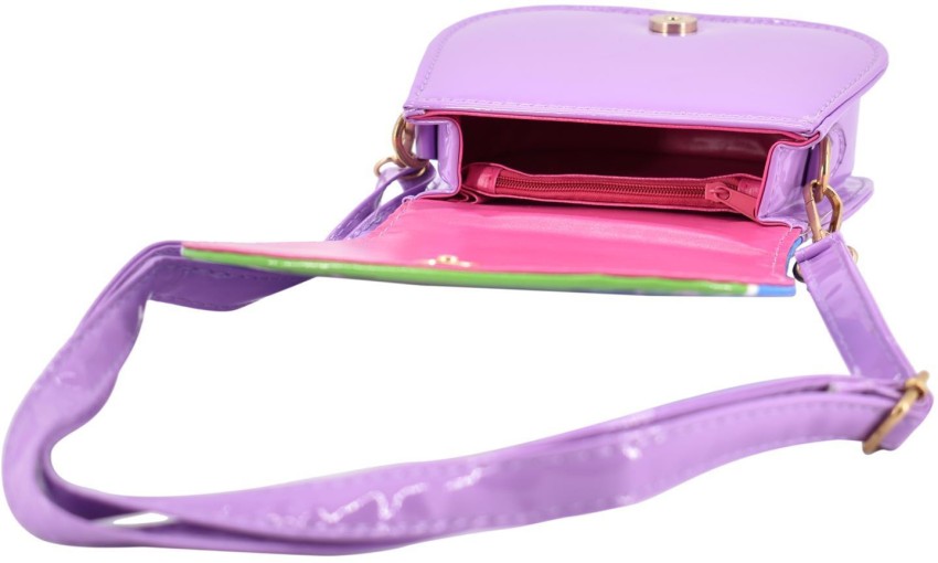 SHOPNJAZZ Frozen Handbags Cute Sling Bag Wallet Purse For  Kids Girls Gift 2-5Y - Purple Shoulder Bag - Shoulder Bag