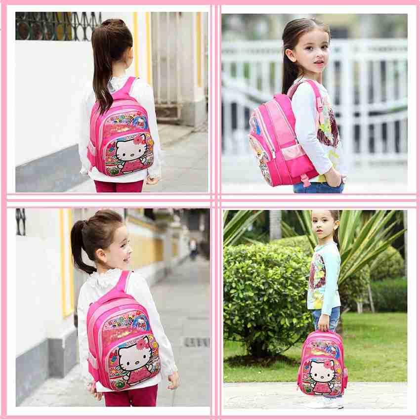 Buy Hello Kitty Print Trolley Backpack - 18 inches Online for Kids