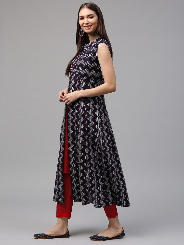 Aks Magenta  Golden Printed Anarkali Kurta with Waistcoat for women price  in India on 3rd July 2023  PriceHunt