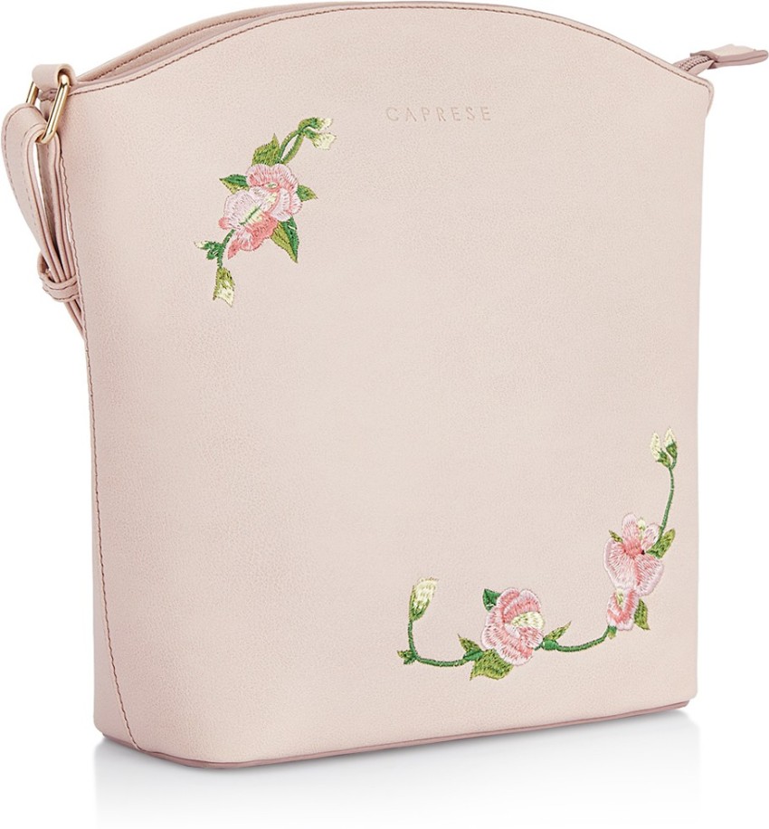 Caprese Beige Sling Bag ELSY SLING LARGE POWDER PINK