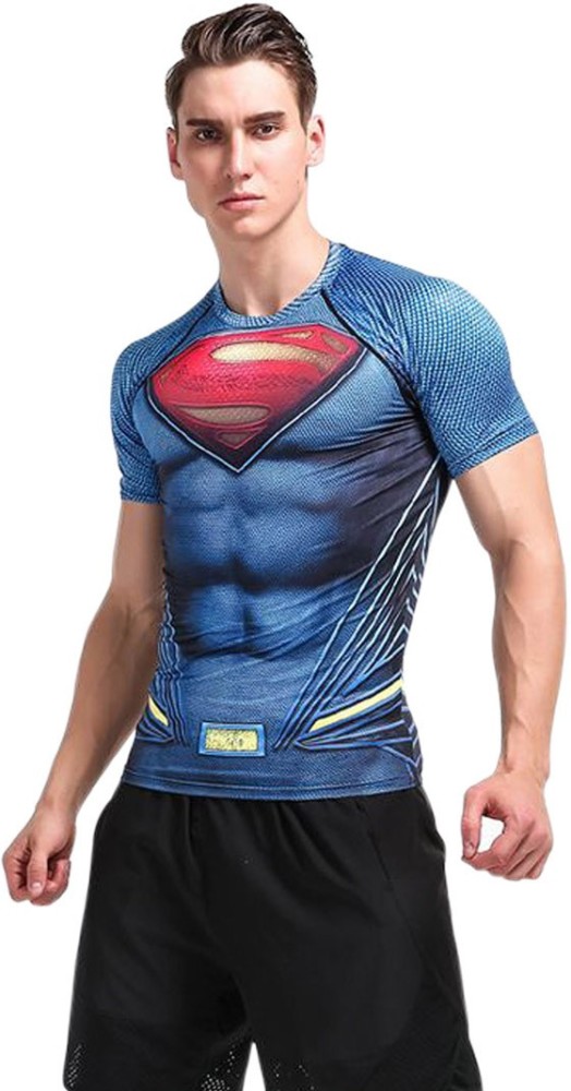 Treemoda Superhero Men Round Neck Blue T-Shirt - Buy Treemoda Superhero Men  Round Neck Blue T-Shirt Online at Best Prices in India