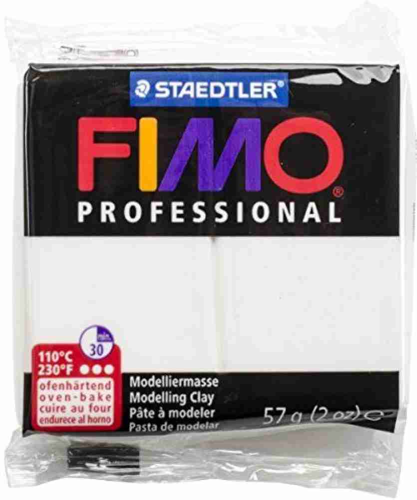 STAEDTLER Fimo Professional Soft Polymer Clay 2Oz - White - Fimo