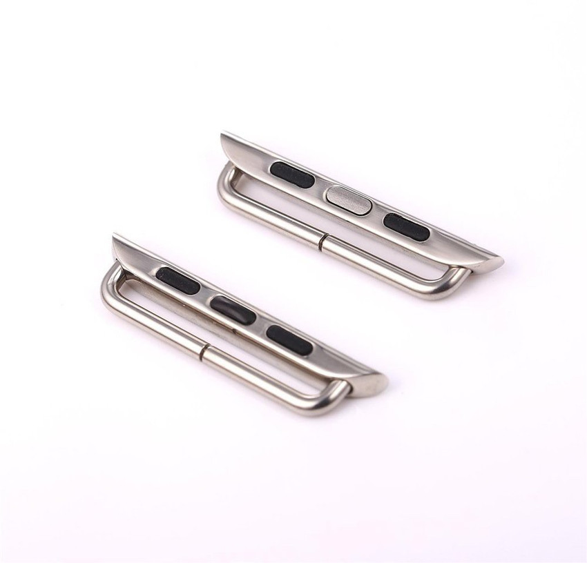 Memore Stainless Steel Connector iWatch Band Adapter Screw Free