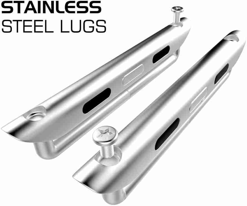 Memore Stainless Steel Connector iWatch Band Adapter Screw Free