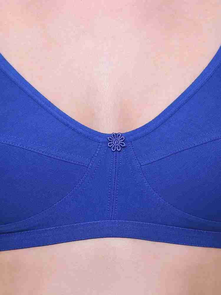 INNER TOUCH Royal Blue Casual Women Full Coverage Non Padded Bra - Buy INNER  TOUCH Royal Blue Casual Women Full Coverage Non Padded Bra Online at Best  Prices in India