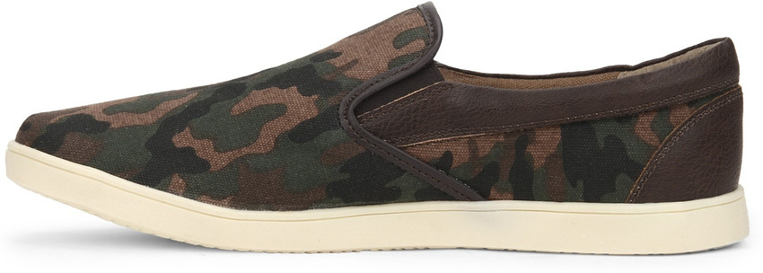 Camouflage slip on sneakers best sale