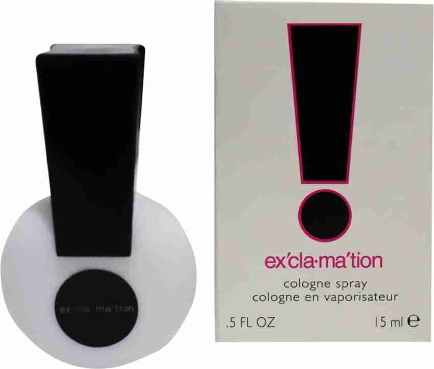 Perfume with exclamation online mark