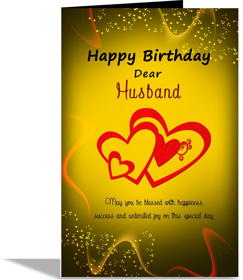 alwaysgift Happy Birthday Dear Husband Greeting Card Greeting Card ...