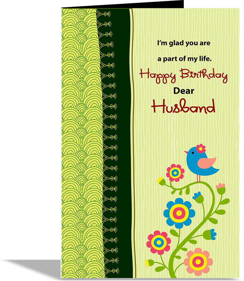 alwaysgift Happy Birthday Dear Husband Greeting Card Greeting Card ...