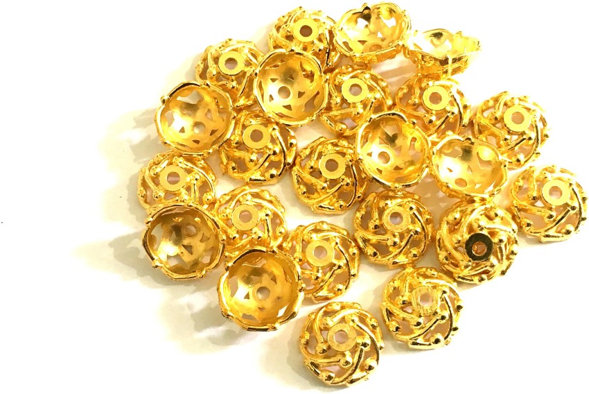 JBN Jewels Bead Caps For Jewelry, Pack of 50 - Bead Caps For
