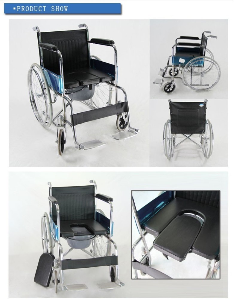 KosmoCare Dura Mag Foldable Wheelchair with Food Tray & soft cushion seat  for extra comfort 