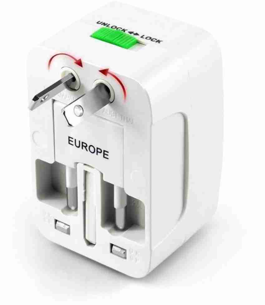 Universal EU Plug Adapter International AU UK US To EU Euro Travel Adapter  European Electrical Plug Converter Power Socket