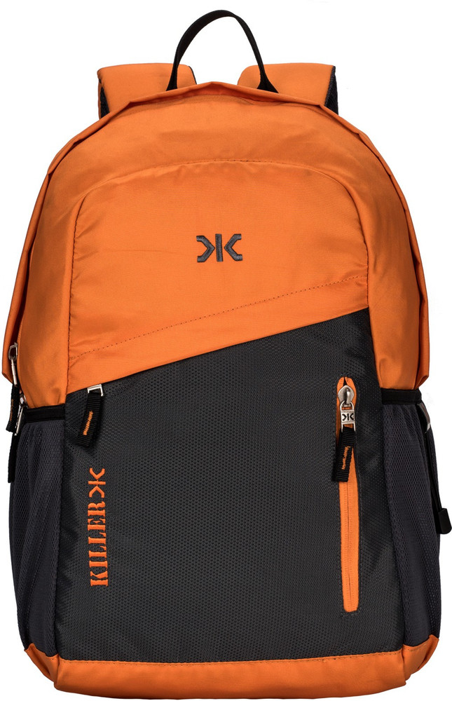 KILLER Munich 29L Trendy Polyester Orange Grey Laptop Backpack