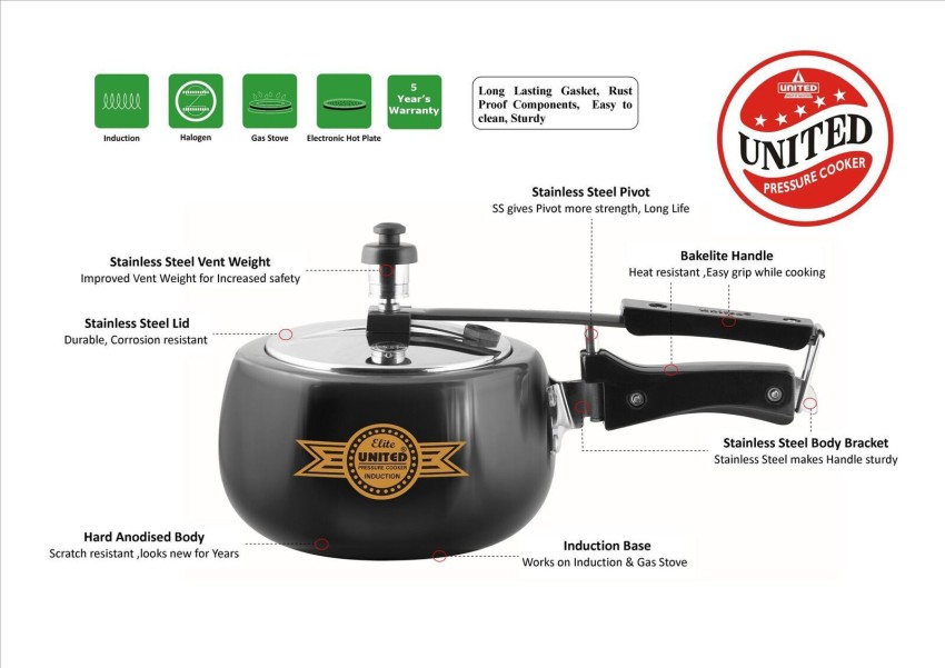 United cooker 3 litre price flipkart hot sale