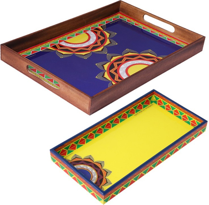 Wooden Trays - Madhubani Art