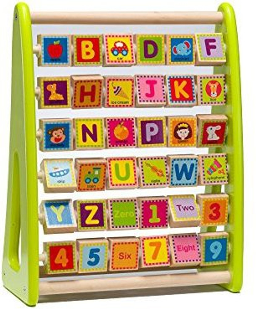 Wooden clearance abacus alphabet