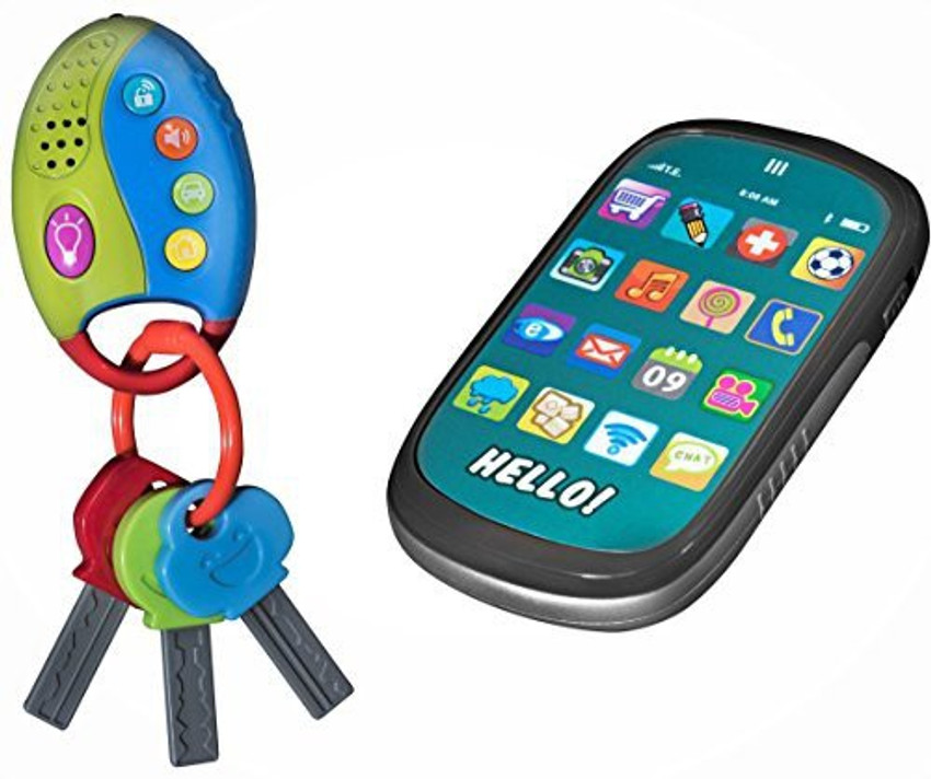 Playkidz My First Cell Phone Car Keys Pretend Play Set Touch