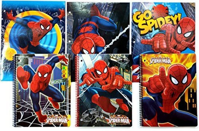 SPIDER-MAN Notebook: Notebook, Organize Notes, Ideas, Follow Up, Project  Management, 6 x 9 (15.24 x 22.86 cm) - 110 Pages - Durable Soft  (Paperback)