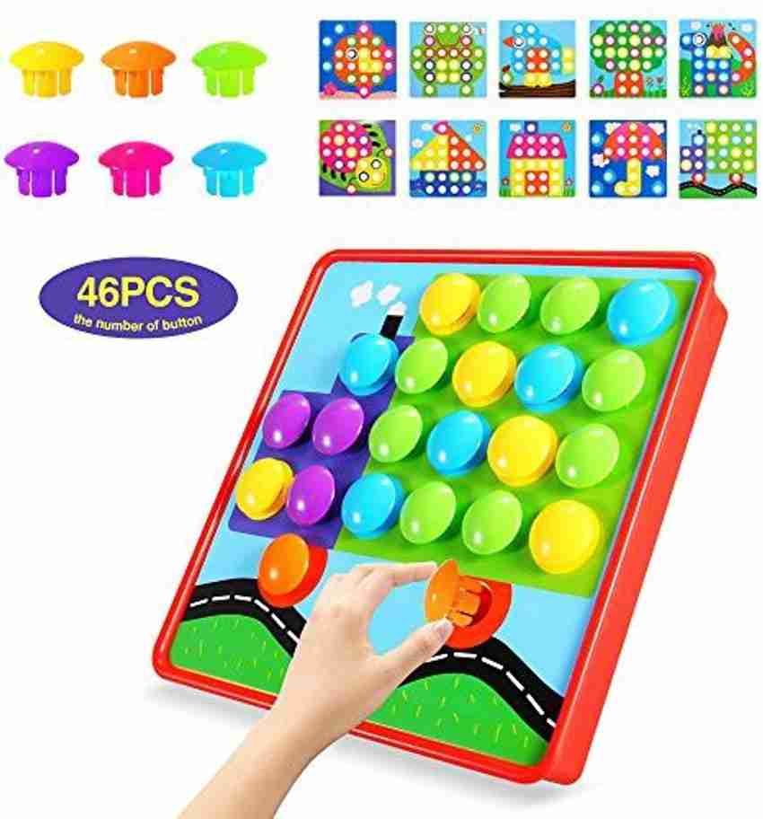 Button art color matching mosaic pegboard sale